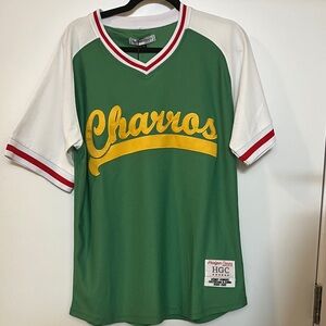 🎥😆⚾️ Kenny Powers Charros Green and White Baseball Jersey-Size S
